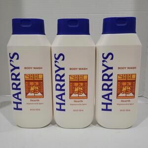 3pk Harry’s Body Wash Hearth Maplewood & Spice 18 FL OZ